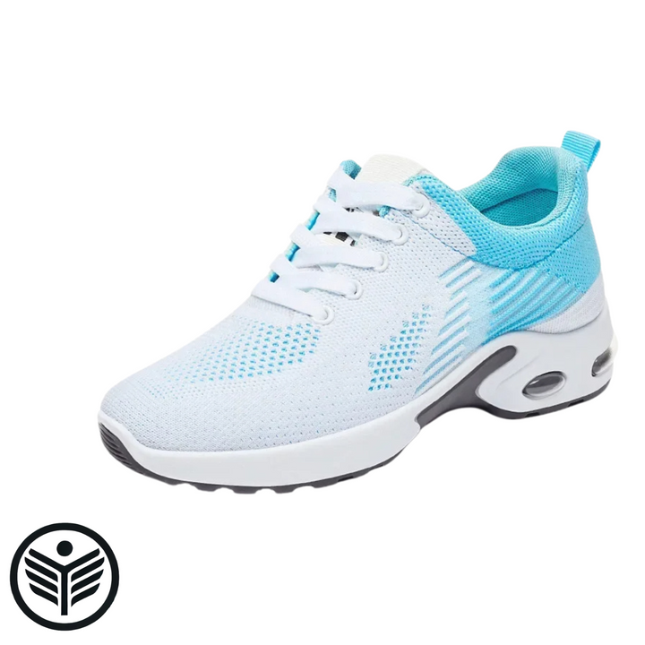 Zapatilla Deportiva Mujer para Correr Blanco y Azul- Ataneas