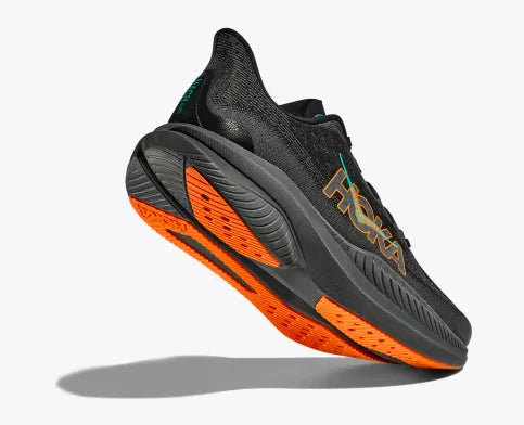 Zapatilla Hoka Mach 6 Color Black / Electric Tangerine - Ataneas