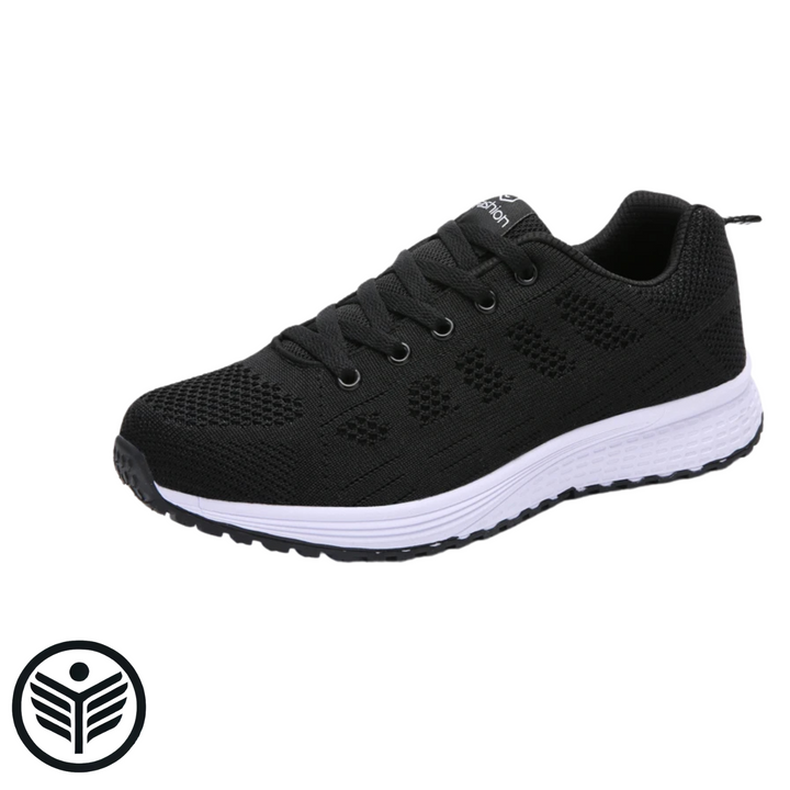 Zapatilla de Gimnasio Deportiva Mujer Tres Tonos Negro  - Ataneas