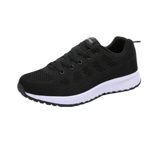 Zapatillas Deportivas Mujer Negras con Malla Transpirable y Suela Amortiguada para Running y Fitness