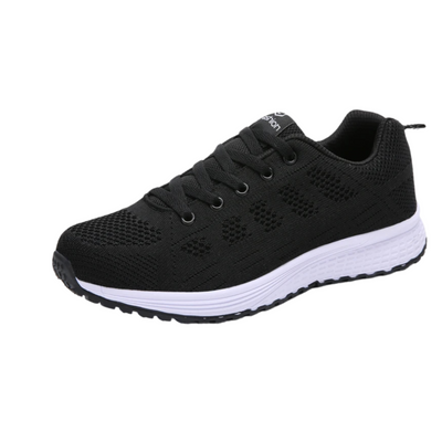 Zapatillas Deportivas Mujer Negras con Malla Transpirable y Suela Amortiguada para Running y Fitness