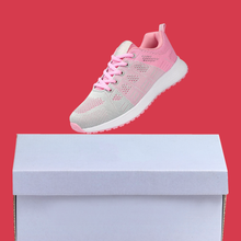 Cargar imagen en el visor de la galería, Zapatillas Deportivas Mujer Rosa y Gris con Malla Transpirable y Suela Amortiguada para Correr y Entrenar