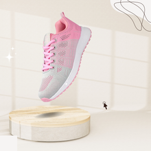 Cargar imagen en el visor de la galería, Zapatillas Deportivas Mujer Rosa y Gris con Malla Transpirable y Suela Amortiguada para Correr y Entrenar
