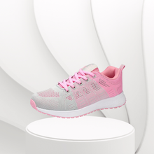 Cargar imagen en el visor de la galería, Zapatillas Deportivas Mujer Rosa y Gris con Malla Transpirable y Suela Amortiguada para Correr y Entrenar