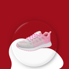 Cargar imagen en el visor de la galería, Zapatillas Deportivas Mujer Rosa y Gris con Malla Transpirable y Suela Amortiguada para Correr y Entrenar