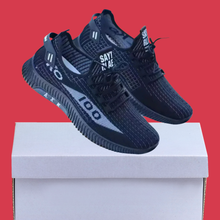Cargar imagen en el visor de la galería, Zapatillas Hombre Negras con Malla Transpirable Ligeras y Cómodas para Uso Diario y Caminatas