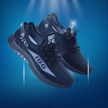 Cargar imagen en el visor de la galería, Zapatillas Hombre Negras con Malla Transpirable Ligeras y Cómodas para Uso Diario y Caminatas