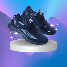 Cargar imagen en el visor de la galería, Zapatillas Hombre Negras con Malla Transpirable Ligeras y Cómodas para Uso Diario y Caminatas