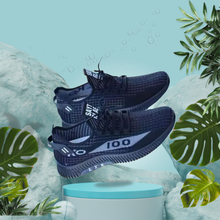 Cargar imagen en el visor de la galería, Zapatillas Hombre Negras con Malla Transpirable Ligeras y Cómodas para Uso Diario y Caminatas