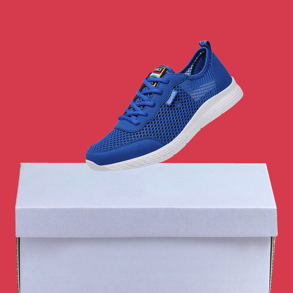 Zapatillas Unisex Azules con Malla Transpirable y Suela Antideslizante para Deporte y Uso Diario