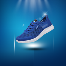 Cargar imagen en el visor de la galería, Zapatillas Unisex Azules con Malla Transpirable y Suela Antideslizante para Deporte y Uso Diario