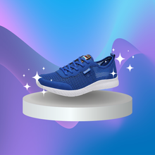 Cargar imagen en el visor de la galería, Zapatillas Unisex Azules con Malla Transpirable y Suela Antideslizante para Deporte y Uso Diario